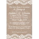 Faire part de Mariage - Rustique Chic