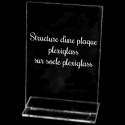 plexiglass sur socle transparent (en option)