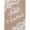 Marque-table personnalisé - Rustique chic / Bohème