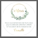 carte remerciement de naissance mixte - Nature / Végétal