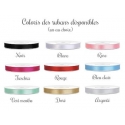 Couleur du ruban satin disponible