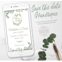 Save the Date numérique Mariage - Végétal