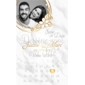 Save the Date numérique Mariage - Calendrier avec photo