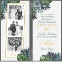 Carte Remerciements Mariage - Tropiques chic