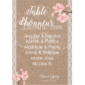 Carte Plan de table Mariage personnalisée - Bohème