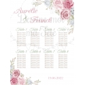 Plan de table Mariage - Champêtre Romantique - personnalisé