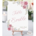 Marque-table mariage - Champêtre Romantique - personnalisé