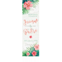 Roll-up / kakémono mariage - fleurs exotiques / tropicales