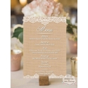 Menu de Mariage Rustique chic