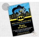 carte d'invitation Anniversaire - Batman