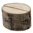 Support rondin de bois pour marque table