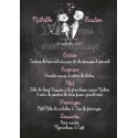 Tableau Menu Mariage " Couple mariés Ardoise" personnalisé