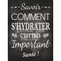 Tableau Cocktail Mariage "Savoir d'hydrater c'est important" - Français