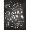 Tableau Guestbook / Livre d'Or (anglais)- Ardoise 1