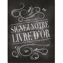 Tableau Guestbook / Livre d'Or (français) - Ardoise 1