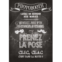 Tableau Photobooth Ardoise 2 - blanc