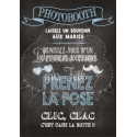 Tableau Photobooth Ardoise 2 - bleu