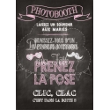 Tableau Photobooth Ardoise 2 - rose