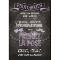 Tableau Photobooth Ardoise 2 - violet